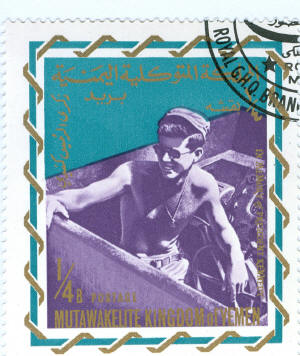 F - Kennedy stamp- Yemen1965-b